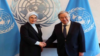 Emine Erdoğan, BM Genel Sekreteri Guterresle görüştü