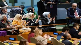 Emine Erdoğan ve Guterres, BMde deprem için kurulan Anma Köşesini ziyaret etti