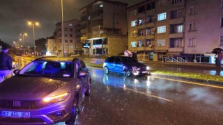 Ereğlide yağış kazayı beraberinde getirdi