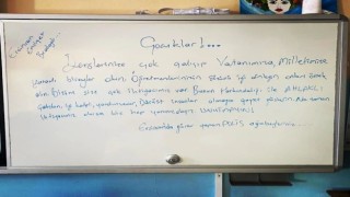Erzincan polisinden duygulandıran not