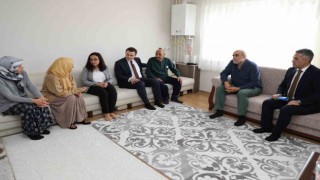 Erzincana gelen afetzede aileler ziyaret edildi