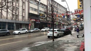 Erzurumda kar yağışı