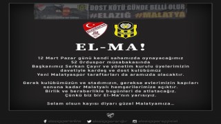 ES Elazığspor - Malatyaspor kardeşliği