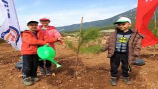 Eşinin anısına fidan diken depremzede; “O gece kıyamet gibi bir şeydi”