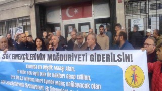 Fatih Unkapanında SGK çalışanları iş bıraktı
