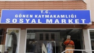 Gönende sosyal market açıldı