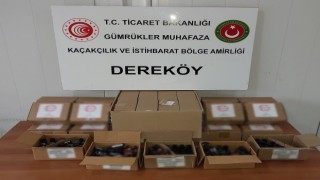 Gümrük muhafaza ekipleri 450 bin liralık uçucu yağ ele geçirdi