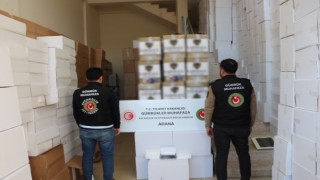 Gümrük muhafaza ekipleri Adanada 11 milyon adet makaron ele geçirdi