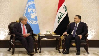 Guterres, Irakta Cumhurbaşkanı Reşid ve Başbakan Sudani ile görüştü