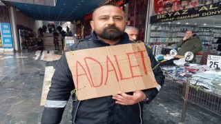 Haksız yere işten çıkarıldığını ileri süren işçi Tekirdağdan Ankaraya yürüdü