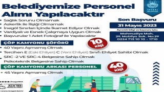 İnegöl Belediyesi 50 personel alacak