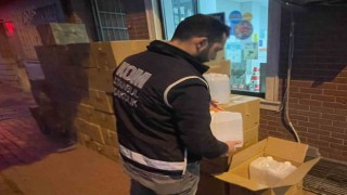 İstanbulda dezenfektan diye satılan 3 ton 150 litre alkollü sıvı ele geçirildi