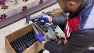 Jandarmadan elektrikçi görünümlü silah imalathanesine baskın