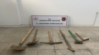 Kaçak kazı yaparken suçüstü yakalandılar