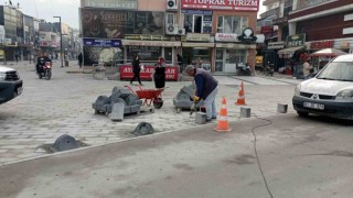 Kaldırım düzenlemeleri başladı