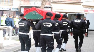Kalp kirizinden vefat eden polis memuru gözyaşları arasında toprağa verildi