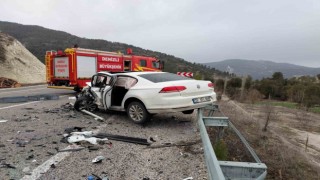 Kamyonetle otomobil kafa kafaya çarpıştı: 1 ölü, yaralı