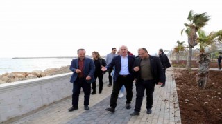 Karaduvar Sahili 2. Etap Park çalışmalarında sona gelindi