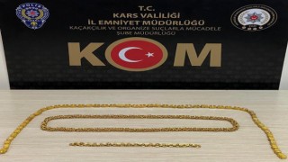 Karsta 1 kilo altın ele geçirildi