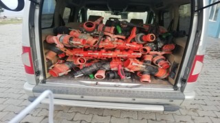 Kayseride çalınan malzemeler Nevşehirde bulundu