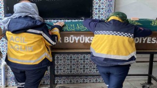 Aydın Germencik'de Sağlık çalışanı son yolculuğuna uğurlandı