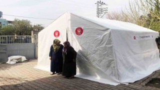 Keçiören Belediyesinin çadırları kuruldu, hizmete sunuldu