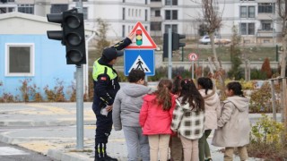 Kırklarelide öğrencilere trafik eğitimi