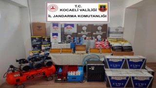 Kocaelide 333 bin 400 makaron ele geçirildi