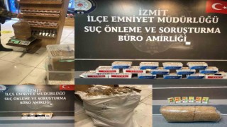Kocaelide 4 işletmede 7 bin 240 bandrolsüz dolu makaron ele geçirildi