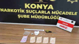 Konyada iş yerine uyuşturucu baskını: 1 tutuklama