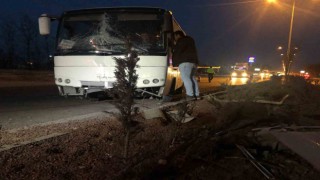 Konyada servis midibüsleri çarpıştı: 6 yaralı