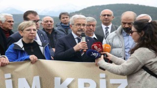 Kuruyan Nilüfer Barajında su krizine karşı çağrıda bulundular