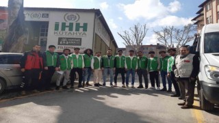 Kütahya İHHdan deprem bölgesine 15 kişilik acil yardım ekibi