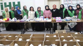 Kütahyadan depremzede kadınlara hijyen seti