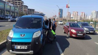 Lastiği patlayan sürücüye devlet eli