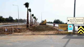 Manavgat Belediyesinden çevre yoluna modern sulama sistemi