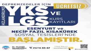 Melikgazi Belediyesinden depremzede öğrencilere ücretsiz LGS ve YKS kursu