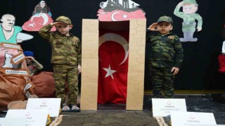 Minikler Çanakkale Zaferini böyle kutladı