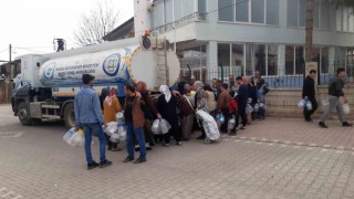Muğla Büyükşehir ekipleri çadır kentlerin su ihtiyaçlarını karşılıyor
