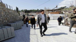 Nazillide yol çalışmaları devam ediyor