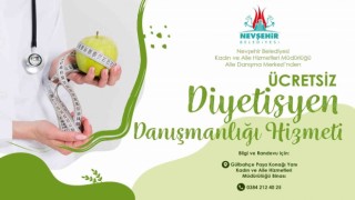 Nevşehir Belediyesinden ücretsiz diyetisyen danışmanlık hizmeti