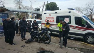 Orduda motosiklet sürücüsü kaza yaptı: 1 yaralı