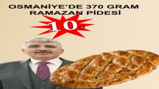 Osmaniye'de 370 gram ramazan pidesi 10 TL