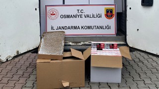 Osmaniye'de Arama yapılan araçta kaçak makaron ele geçirildi