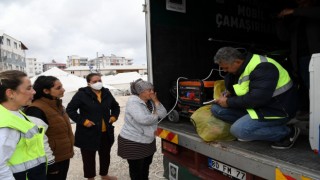 Osmaniyede “Mobil Çamaşırhane” hizmete başladı