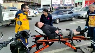 Otomobil ile motosiklet çarpıştı: 1 yaralı