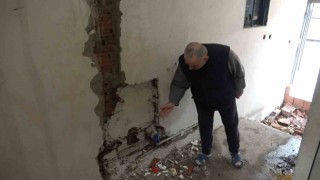 (Özel) Depremzede aileye yuva olacaktı, hırsızlar bir gecede kullanılamaz hale getirdi