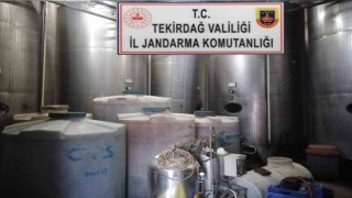 Şarköyde 52 ton kaçak içki ele geçirildi