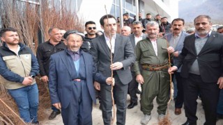 Şenoba beldesinde vatandaşa 10 bin meyve fidanı hibe edildi