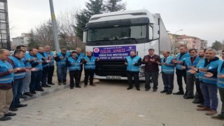Simav İlçe Müftülüğünden deprem bölgesine gıda tırı